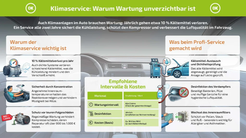 Erklär-Grafik: Wieso Klimaanlagen-Wartung wichtig ist